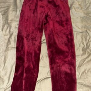 Velvet Pants in Rich Burgundy